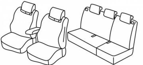 presvlake za sjedala odgovaraju za Renault Clio 4, 2012> - 5 vrata