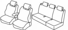 seat covers for Renault Clio 4, 2012> - 5 door