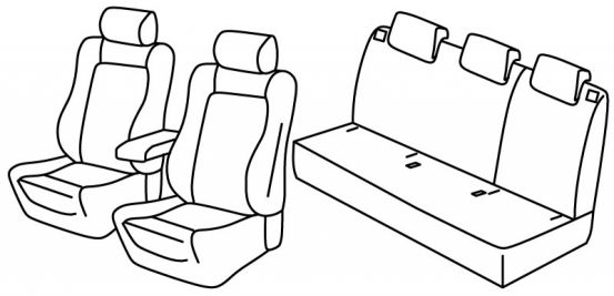 seat covers compatible for Renault Clio 4, 2012> - Sporter - 5 door