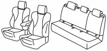 seat covers for Renault Clio 5, 2019>