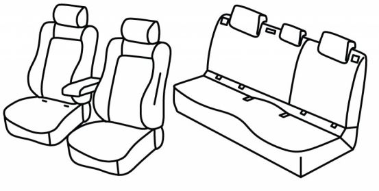 presvlake za sjedala odgovaraju za Renault Clio 6, 2026> - 5 vrata