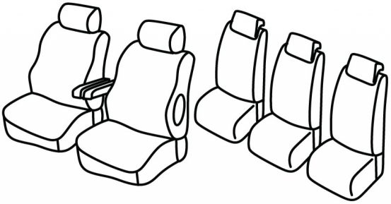 seat covers compatible for Renault Espace, 2001>2002 - facelift 2001