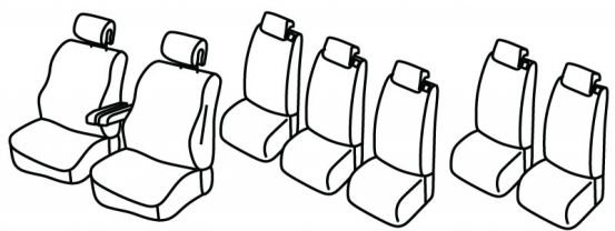 seat covers compatible for Renault Espace 4, 2002>2006