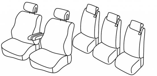 seat covers compatible for Renault Espace 4, 2012>2015