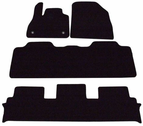 interior textile mats compatible for Renault Espace 5, 2015>2023, 3 rows