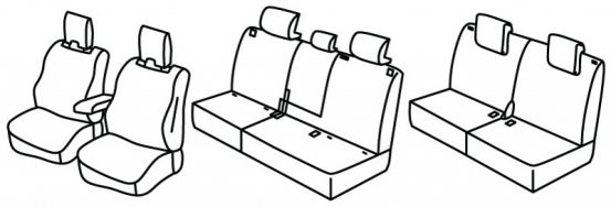 seat covers compatible for Renault Espace 6, 2023> - Alpine, E-Tech Hybrid - 5 door