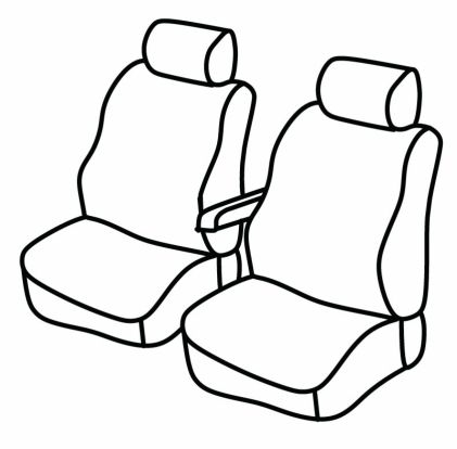 presvlake za sjedala odgovaraju za Renault Express, 2021> - Van