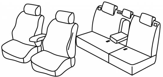 presvlake za sjedala odgovaraju za Renault Fluence, 2009>2015 - 5 vrata
