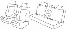 presvlake za sjedala za Renault Kadjar, 2015> - Iconic - 5 vrata