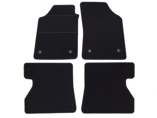 interior textile mats compatible for Renault Kangoo 1 (phase 2), 2004>2007, 2 rows