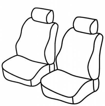 seat covers compatible for Renault Kangoo, 1997>2008 - delivery van