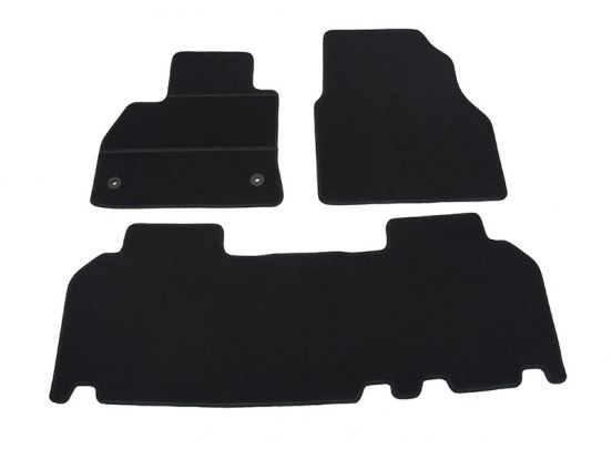 interior textile mats compatible for Renault Kangoo 2, 2008>2021, 2 rows, short/MAXI