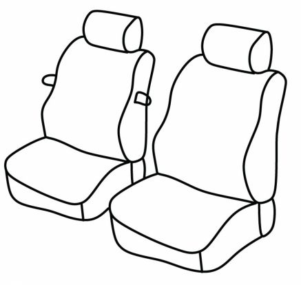 seat covers compatible for Renault Kangoo, 2008> - Maxi