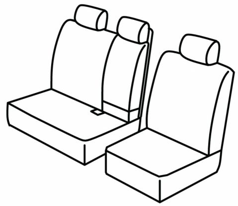 presvlake za sjedala odgovaraju za Renault Kangoo, 2019>2021