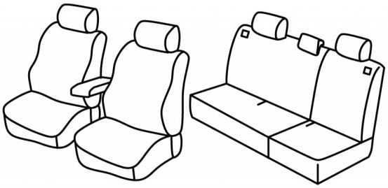 presvlake za sjedala odgovaraju za Renault Laguna 1, 1994>2001