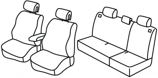 seat covers compatible for Renault Laguna 1, 1994>2001