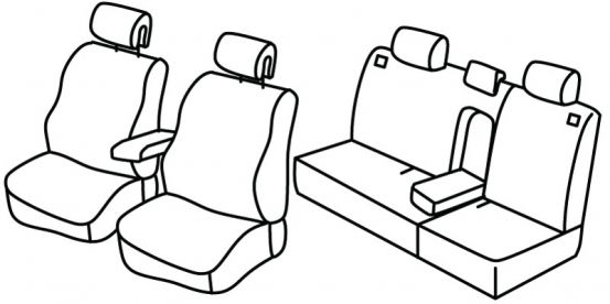 seat covers compatible for Renault Laguna 1, 1994>2001