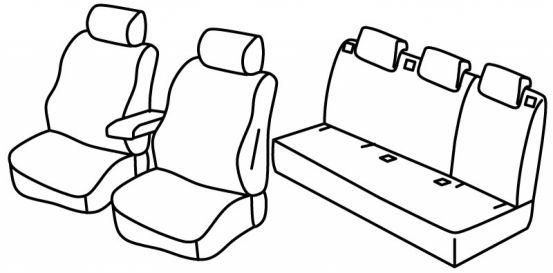 seat covers compatible for Renault Laguna 2, 2001>2007