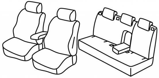 seat covers compatible for Renault Laguna 2, 2001>2007
