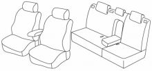 presvlake za sjedala za Renault Laguna 2, 2001>2007 - SW