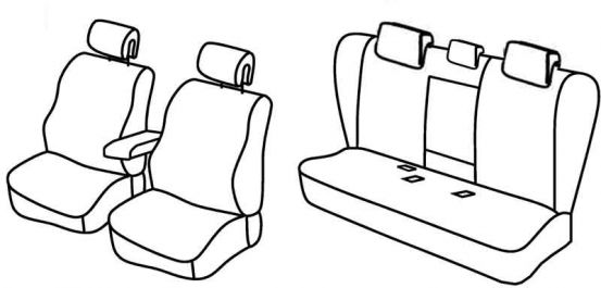 seat covers compatible for Renault Laguna 3, 2007>2010 - Grandtour