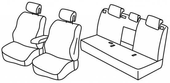 presvlake za sjedala odgovaraju za Renault Laguna 3, 2007>2015