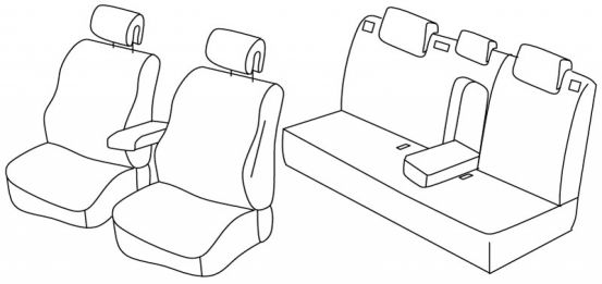 seat covers compatible for Renault Latitude, 2011> - Sedan - 4 door
