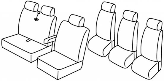 presvlake za sjedala odgovaraju za Renault Master 2, 2002>2010 - 4 vrata