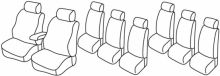 presvlake za sjedala za Renault Master 2, 2002>2010 - Luxury - 4 vrata