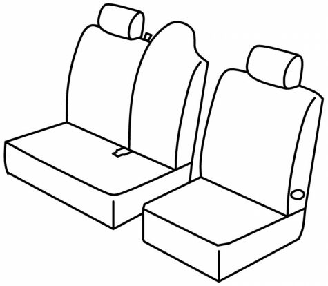 presvlake za sjedala odgovaraju za Renault Master, 2010>2014 - 2 vrata