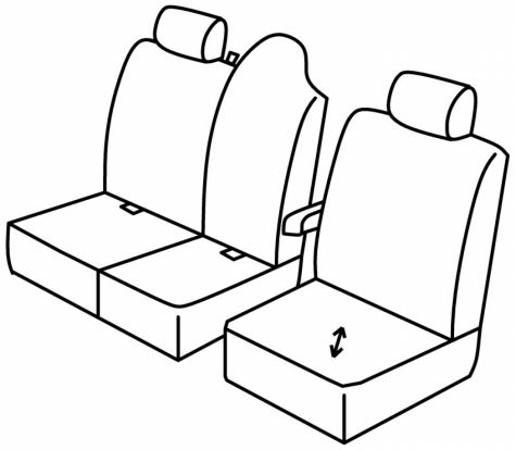 seat covers compatible for Renault Master, 2019>