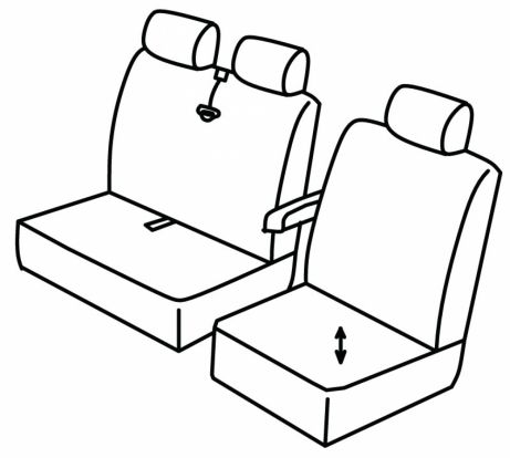 seat covers compatible for Renault Master, 2019>