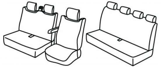 seat covers compatible for Renault Master, 2024> - 4 door