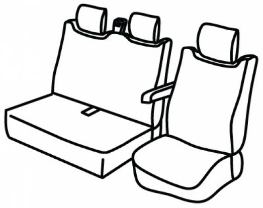 presvlake za sjedala odgovaraju za Renault Master, 2024> - 2 vrata