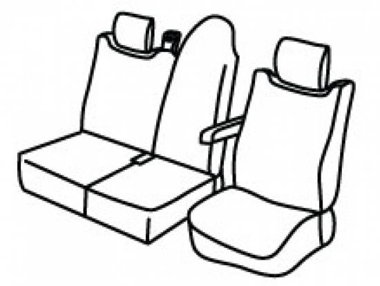 seat covers compatible for Renault Master, 2024> - 2 door