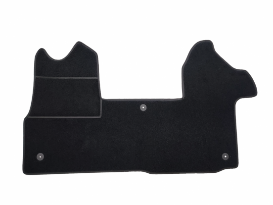 interior textile mats compatible for Renault Master 4, 2024>, 1 row (1+2, in one piece)