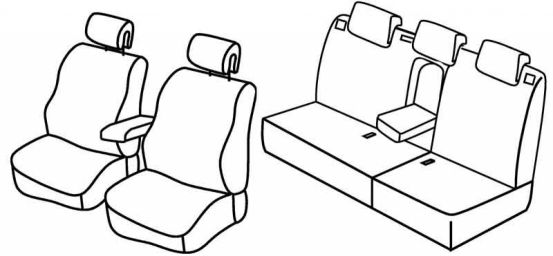 presvlake za sjedala odgovaraju za Renault Megane 2, 2002>2006 - 5 vrata