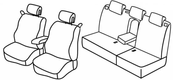 presvlake za sjedala odgovaraju za Renault Megane 2, 2006>2008 - facelift 2006 - 3 vrata