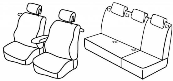 presvlake za sjedala odgovaraju za Renault Megane 3, 2008>2016 - Coupe - 3 vrata