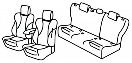 seat covers compatible for Renault Megane Conquest (Arkana), 2020> - R.S. Line - 5 door