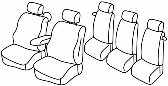 seat covers compatible for Renault Scenic, 1996>2003 - 5 door