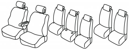 presvlake za sjedala odgovaraju za Renault Grand Scenic 2, 2003>2009 - 5 vrata