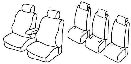 seat covers compatible for Renault Scenic 3, 2009>2016