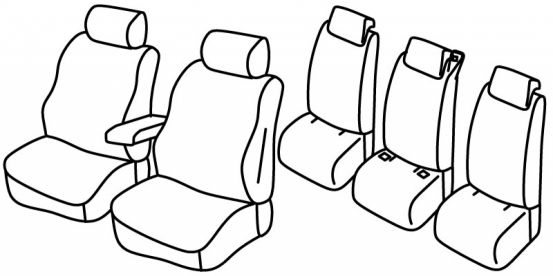 seat covers compatible for Renault Scenic 3, 2009>2016