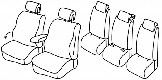 seat covers compatible for Renault Scenic 3, 2009>2016