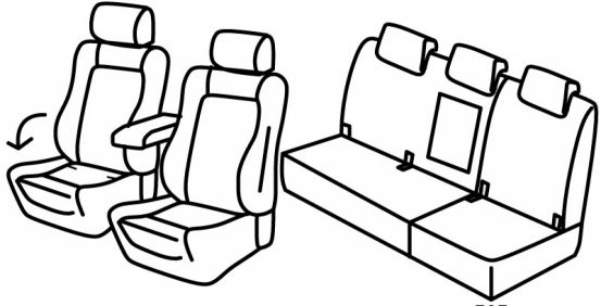 presvlake za sjedala odgovaraju za Renault Scenic 4, 2016> - 5 vrata