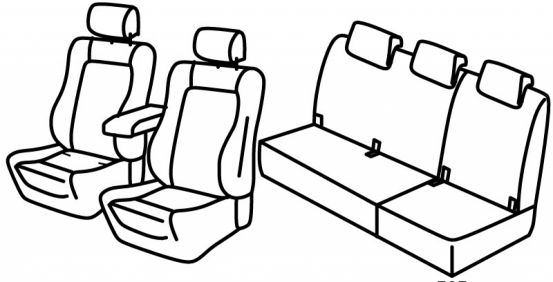 presvlake za sjedala odgovaraju za Renault Scenic 4, 2016> - 5 vrata