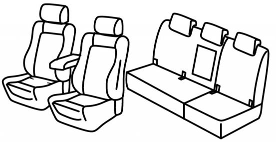 presvlake za sjedala odgovaraju za Renault Scenic 4, 2016> - 5 vrata