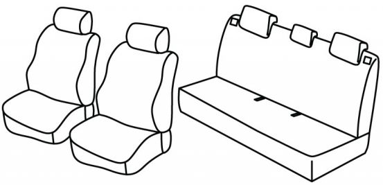 presvlake za sjedala odgovaraju za Renault Thalia, 1999>2002