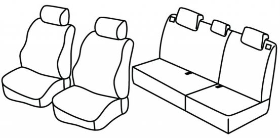 seat covers compatible for Renault Thalia, 1999>2002